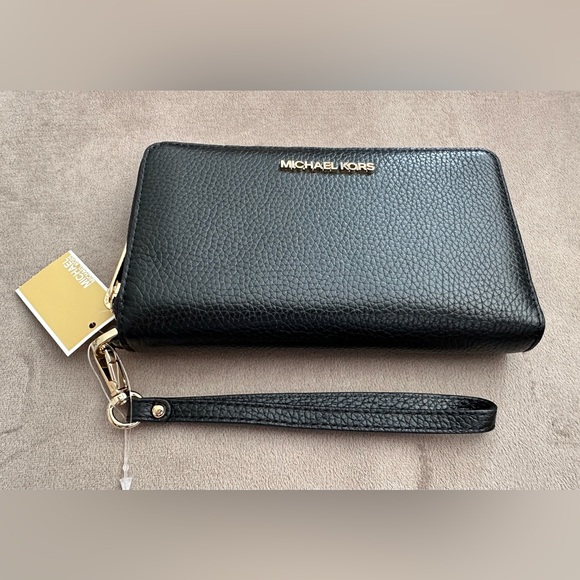 Michael Kors Jet Set Travel  Leather Wallet NEW with tag - Picture 1 of 7